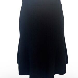 Kobi Halperin Classic Black A-Line Skirt